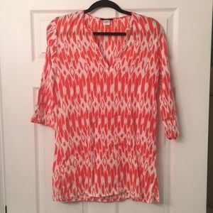 JCrew orange coverup